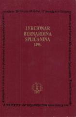 Lekcionar Bernardina Splićanina 1495.