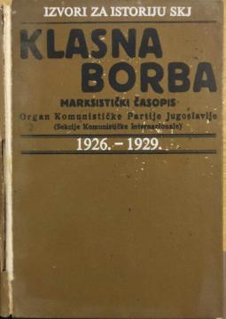 Klasna borba. Marksistički časopis 1926 - 1929., knjiga 1.