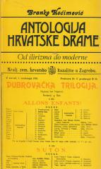 Antologija hrvatske drame Sv. 2: Od ilirizma do moderne