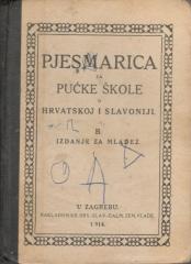 Pjesmarica za pučke škole u Hrvatskoj i Slavoniji