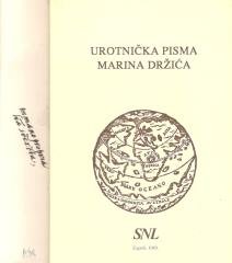 Urotnička pisma Marina Držića - s faksimilima pisama