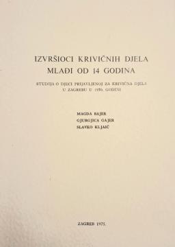 Izvršioci krivičnih djela mlađi od 14 godina u Zagrebu u 1970.