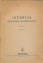 Istorija engleske književnosti, knjiga I sveska I