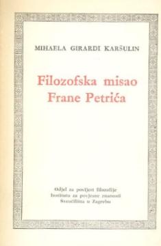 Filozofska misao Frane Petrića