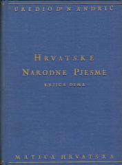 Hrvatske narodne pjesme – Knjiga osma: Junačke pjesme (odio prvi, sveska peta)
