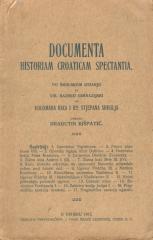 Documenta historiam Croaticam spectantia