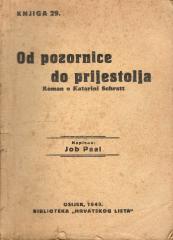 Od pozornice do prijestolja: Roman o Katarini Schratt
