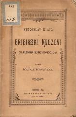 Bribirski knezovi od plemena Šubić do god. 1347.