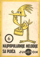 Jugoton album br. 6 – Najpopularnije melodije sa ploča Jugoton (1972.)