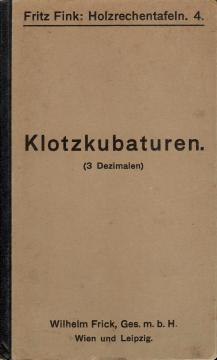 Klotzkubaturen – Kubični sadržaj klada (3 decimale)