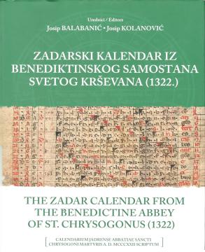 Zadarski kalendar iz benediktinskog samostana svetog Krševana (1322.)