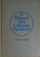 Webster's new collegiate dictionary