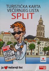 Split - turistička karta večernjeg lista