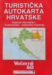 Turistička auto karta Hrvatske: Osječko-baranjska i Vukovarsko-srijemska županija