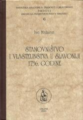 Stanovništvo i vlastelinstva u Slavoniji 1736. godine i njihova ekonomska podloga