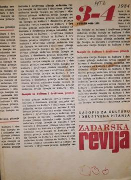 Zadarska revija 1984/3-4
