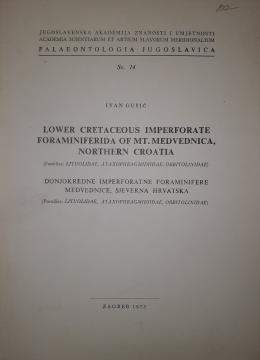 Donjokredne imperforatne foraminifere Medvednice, sjeverna Hrvatska