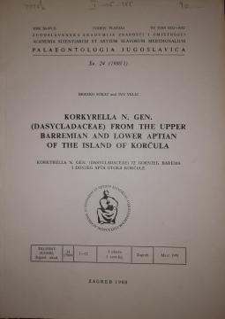 Korkyrella n. gen. (dasycladaceae) iz Gornjeg Barema i Donjeg Apta otoka Korčule