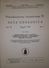 Acta Geologica : Granice između krede i tercijara u svjetlu stratigrafije i sedimentologije biolititnog kompleksa u Medvednici (sjeverna Hrvatska)