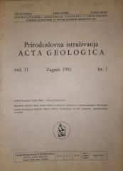Acta Geologica : Bazenski klastiti donje krede (Oštre-formacija) Ivanščice u sjeverozapadnoj Hrvatskoj