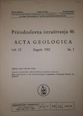 Acta Geologica : Osnovne karakteristike spilit-keratofirnog magmatizma Slavonije