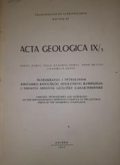 Acta Geologica : Petrografija i petrologija Krivajsko-konjuškog ofiolitskog kompleksa i njegove osnovne geološke karakteristike