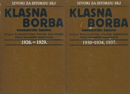 Klasna borba. Marksistički časopis 1926-1937 I-II