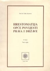 Hrestomatija opće povijesti prava i države 1-2