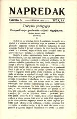 Napredak: Naučno-pedagoška smotra, XV. tečaj