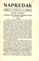 Napredak: Naučno-pedagoška smotra, XV. tečaj